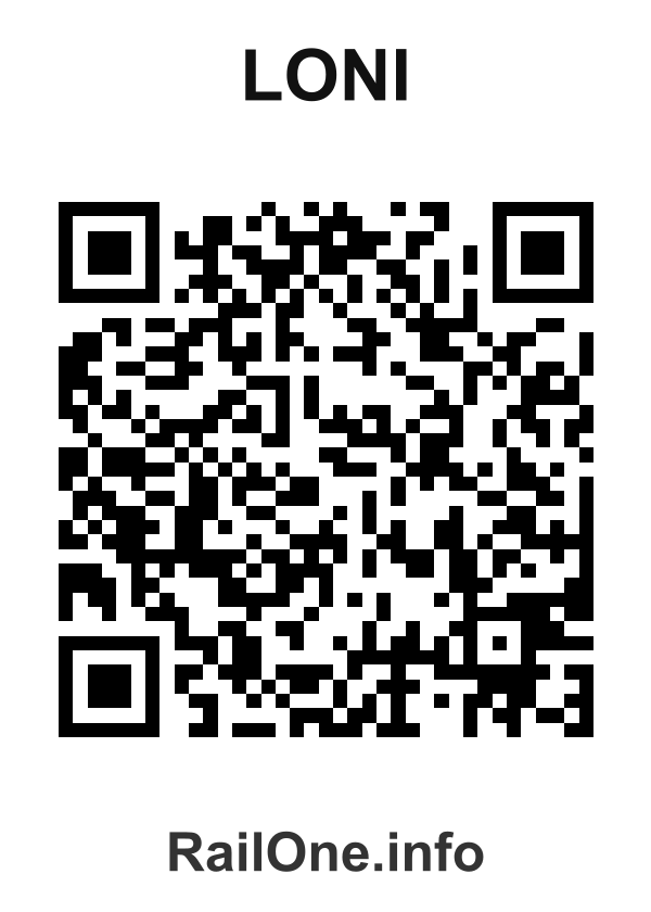 RailOne QR Code for Loni station