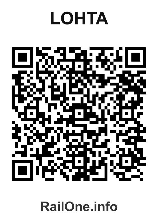 RailOne QR Code for Lohta station