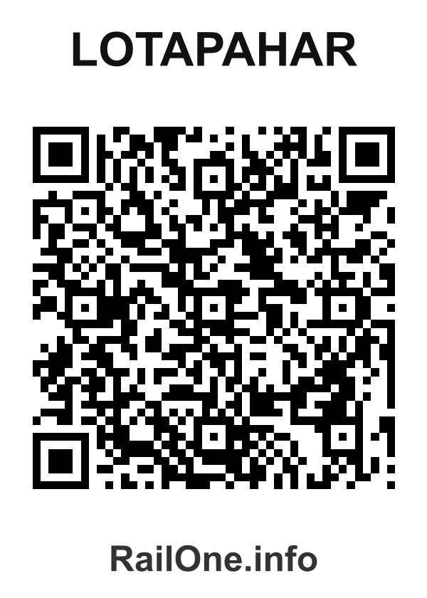 RailOne QR Code for Lotapahar station