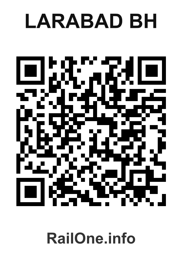 RailOne QR Code for Larabad Bh station