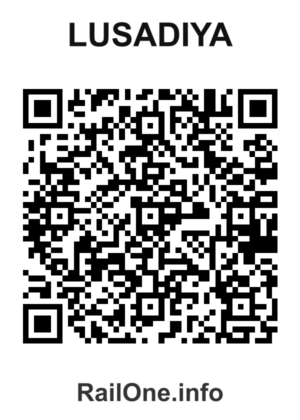 RailOne QR Code for Lusadiya station