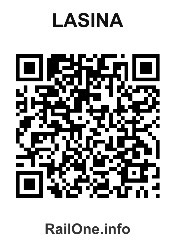 RailOne QR Code for Lasina station