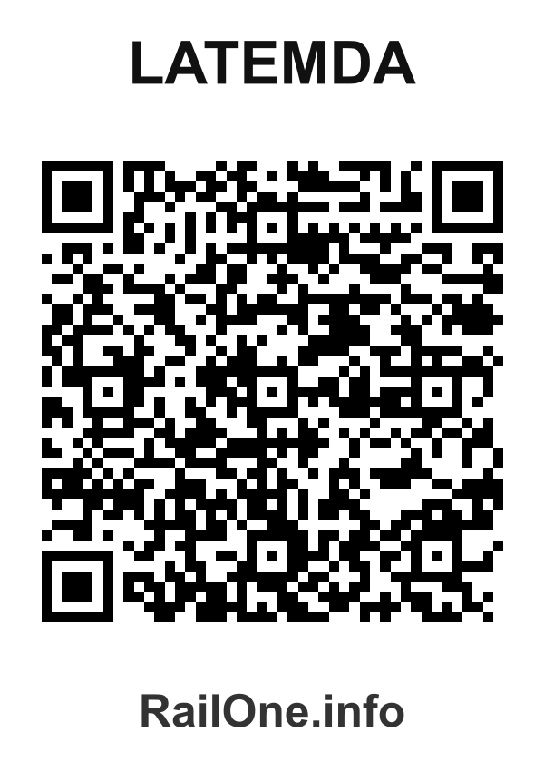 RailOne QR Code for Latemda station