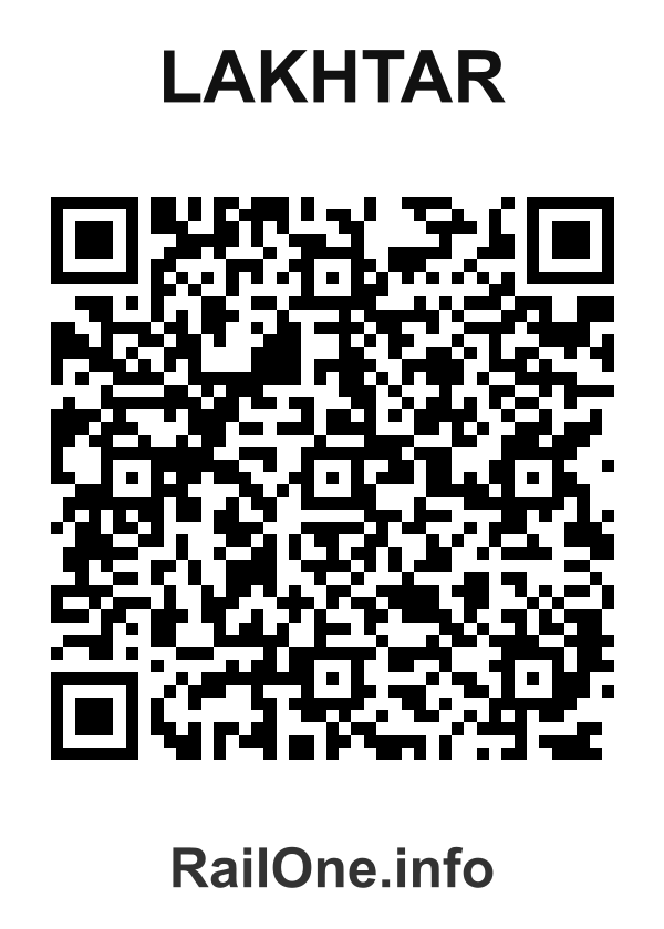 RailOne QR Code for Lakhtar station