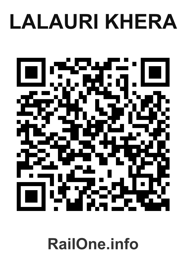 RailOne QR Code for Lalauri Khera station
