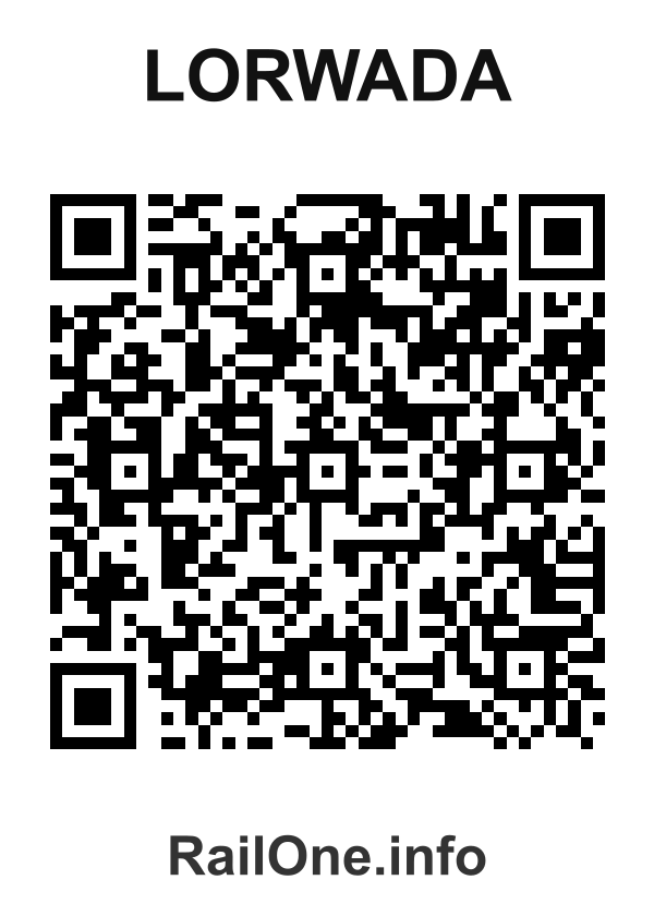 RailOne QR Code for Lorwada station