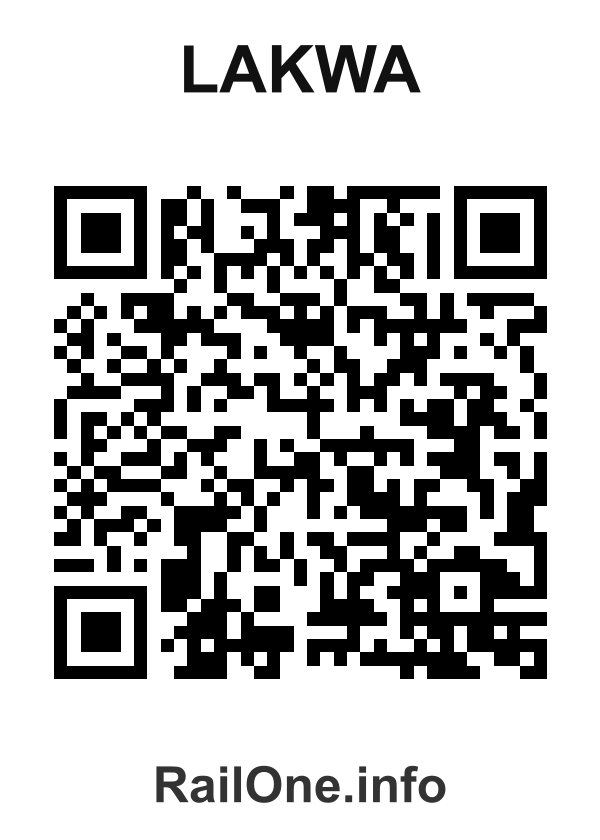 RailOne QR Code for Lakwa station