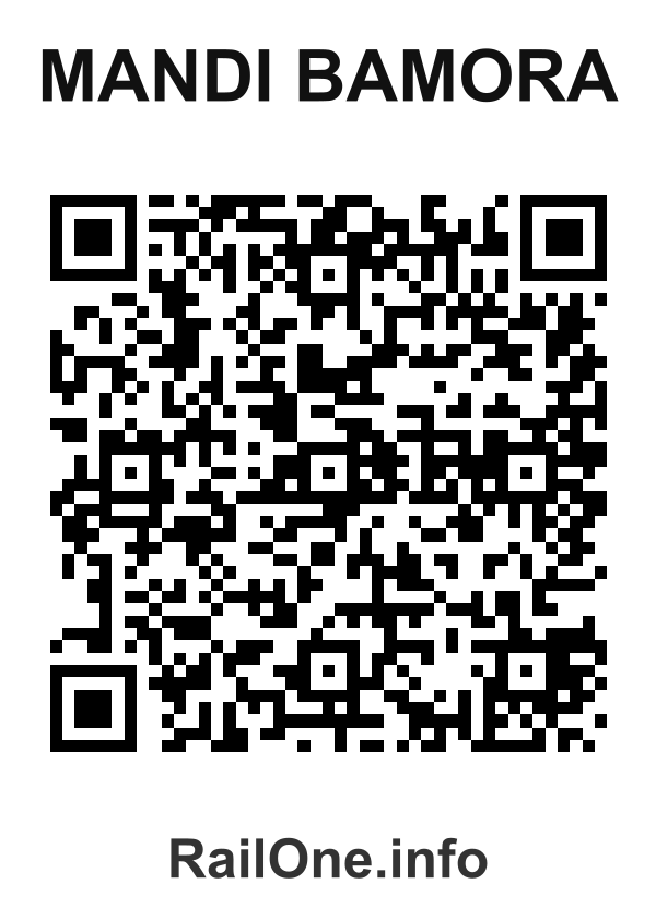 RailOne QR Code for Mandi Bamora station