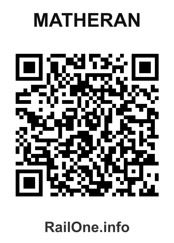 RailOne QR Code for Matheran station