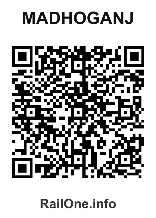RailOne QR Code for Madhoganj station