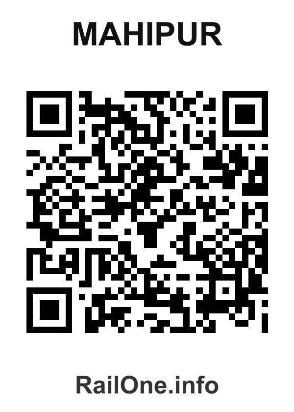 RailOne QR Code for Mahipur station