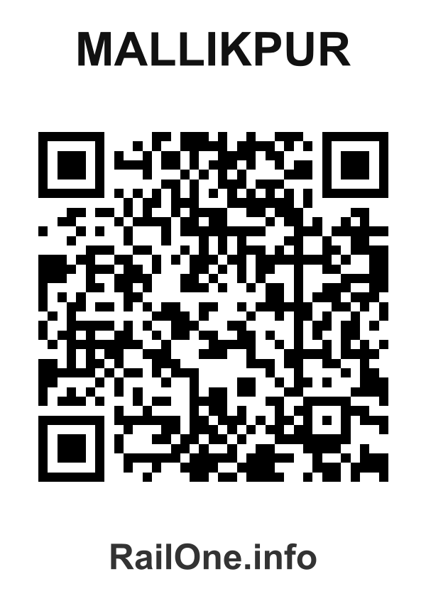 RailOne QR Code for Mallikpur station