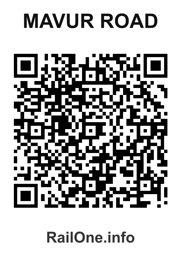 RailOne QR Code for Mavur Road station
