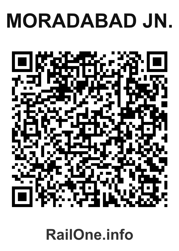 RailOne QR Code for Moradabad Jn. station