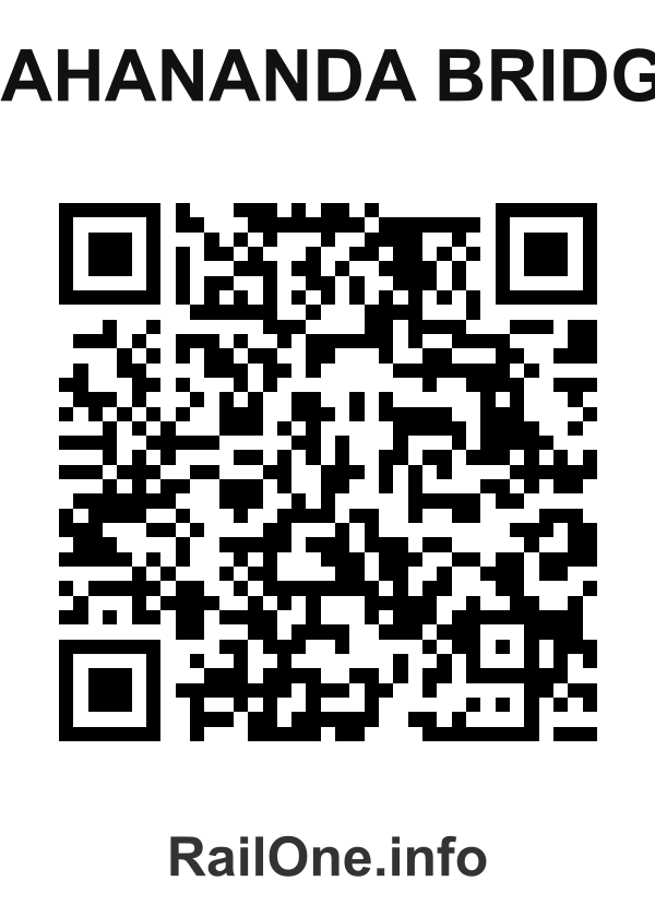 RailOne QR Code for Mahananda Bridge station