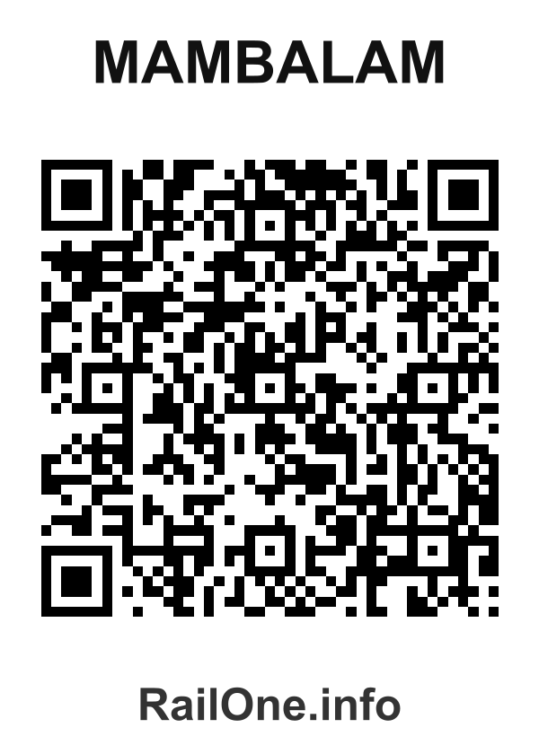 RailOne QR Code for Mambalam station