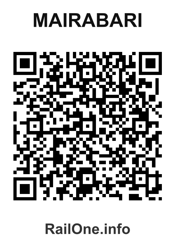 RailOne QR Code for Mairabari station