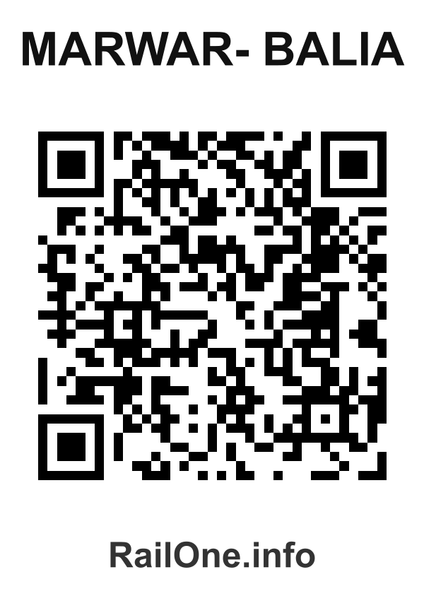 RailOne QR Code for Marwar- Balia station