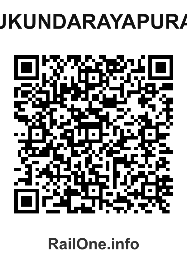 RailOne QR Code for Mukundarayapuram station