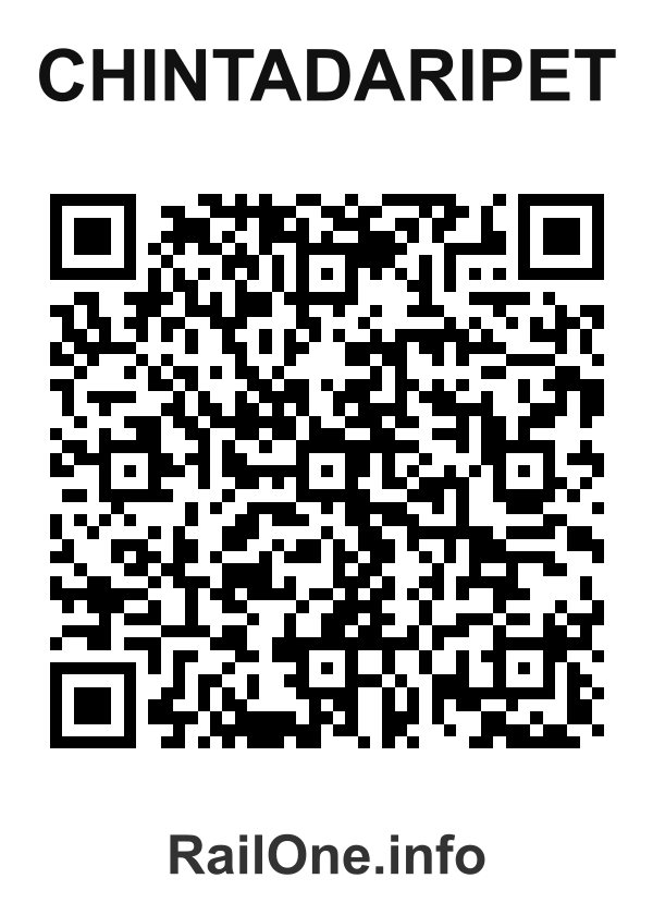 RailOne QR Code for Chintadaripet station