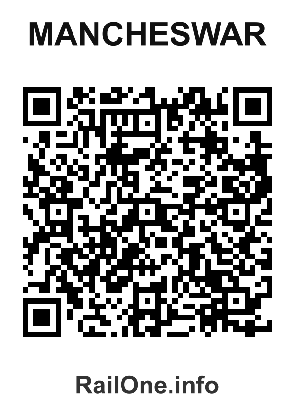 RailOne QR Code for Mancheswar station