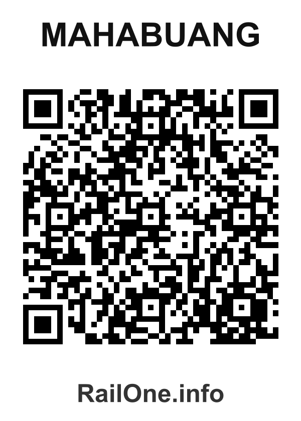 RailOne QR Code for Mahabuang station