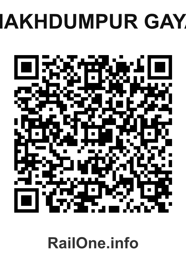 RailOne QR Code for Makhdumpur Gaya station