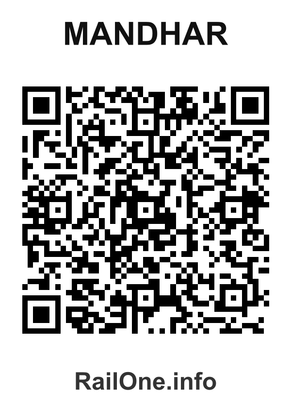 RailOne QR Code for Mandhar station