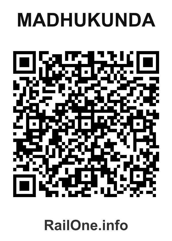 RailOne QR Code for Madhukunda station