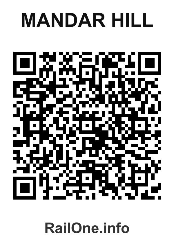 RailOne QR Code for Mandar Hill station