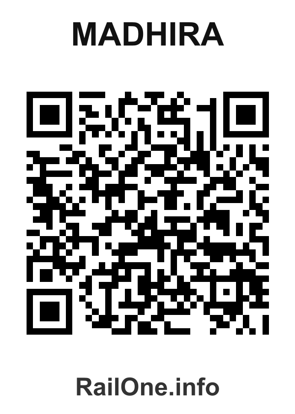 RailOne QR Code for Madhira station