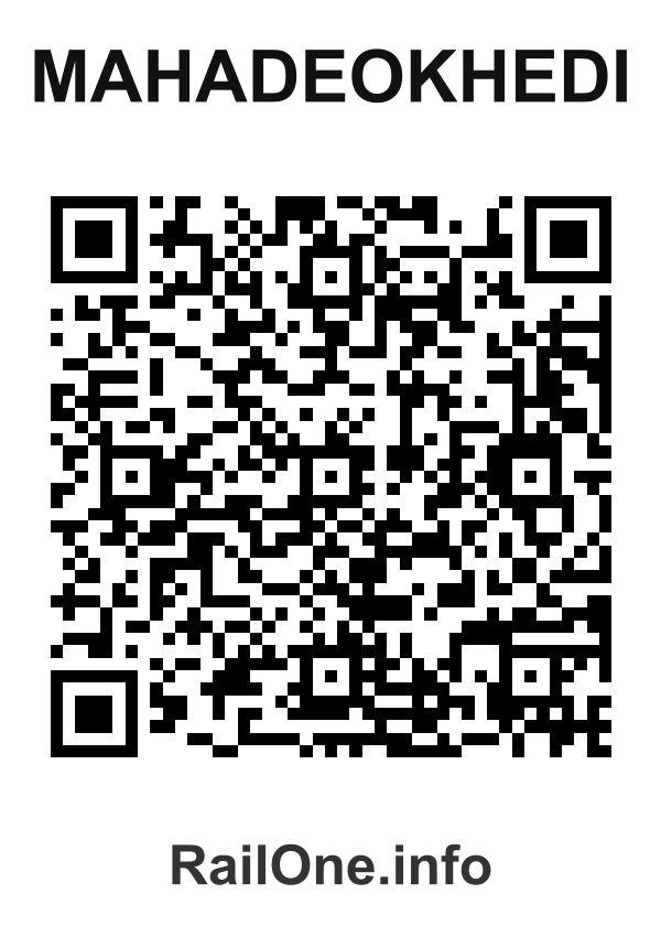 RailOne QR Code for Mahadeokhedi station