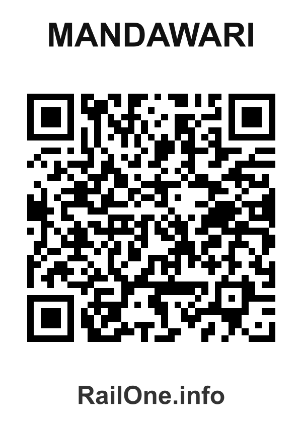 RailOne QR Code for Mandawari station