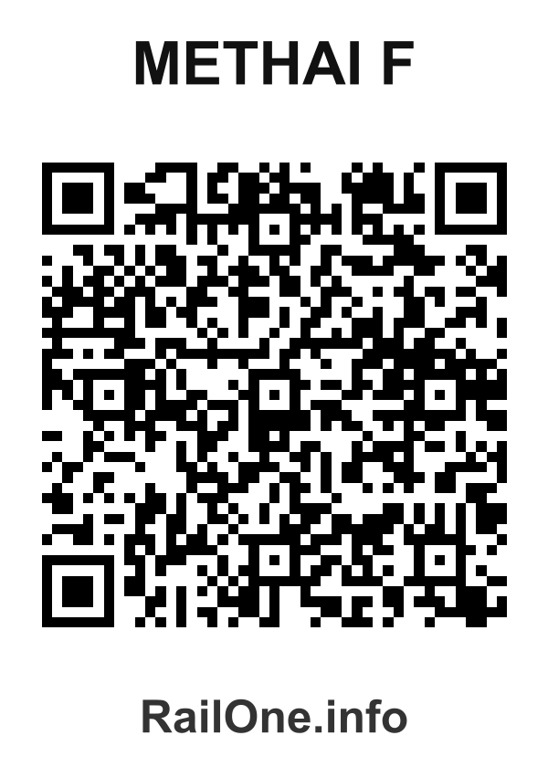 RailOne QR Code for Methai F station