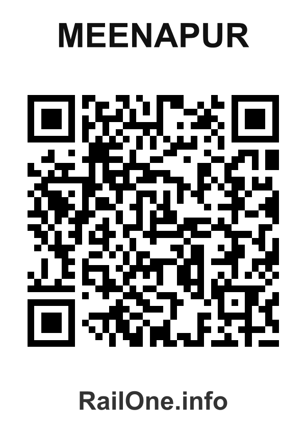 RailOne QR Code for Meenapur station
