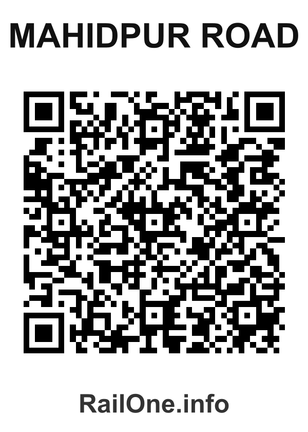 RailOne QR Code for Mahidpur Road station