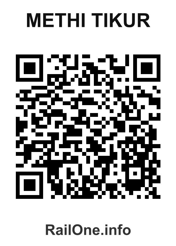 RailOne QR Code for Methi Tikur station