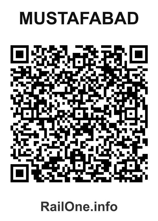 RailOne QR Code for Mustafabad station