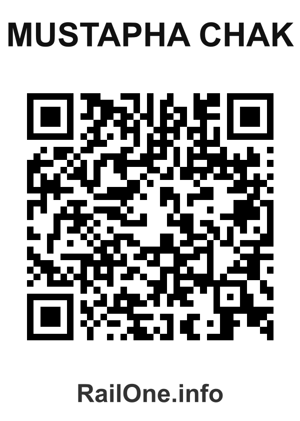 RailOne QR Code for Mustapha Chak station
