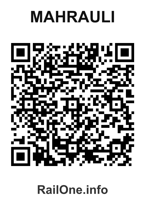RailOne QR Code for Mahrauli station