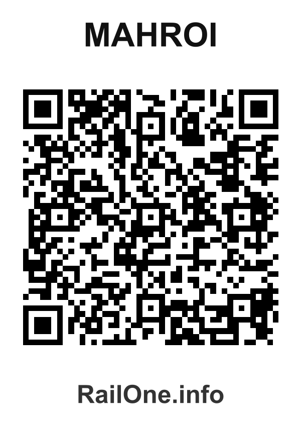RailOne QR Code for Mahroi station