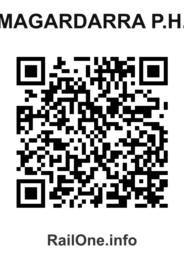 RailOne QR Code for Magardarra P.h. station