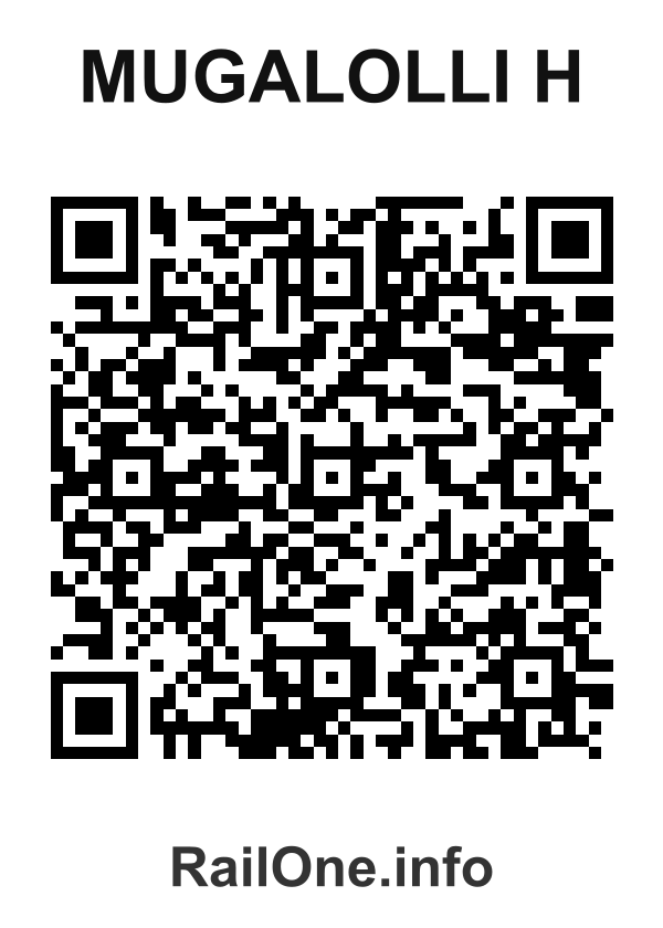 RailOne QR Code for Mugalolli H station