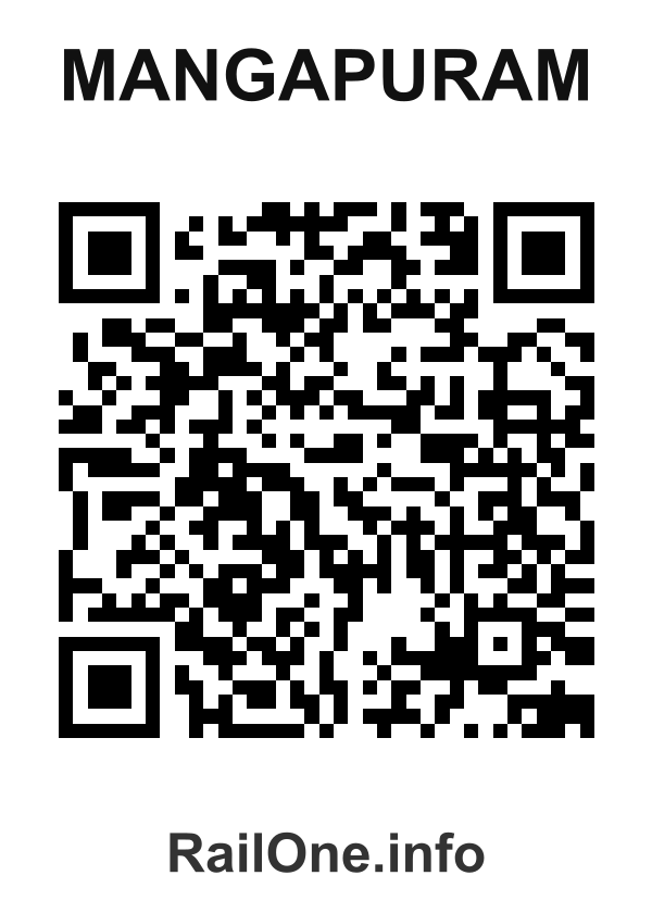 RailOne QR Code for Mangapuram station