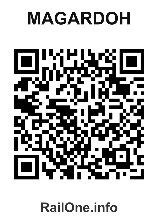 RailOne QR Code for Magardoh station