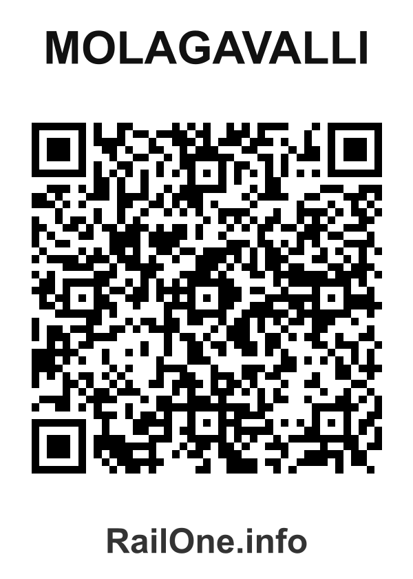 RailOne QR Code for Molagavalli station