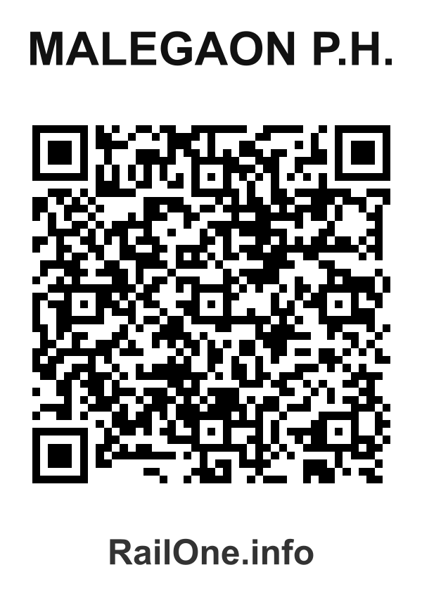 RailOne QR Code for Malegaon P.h. station