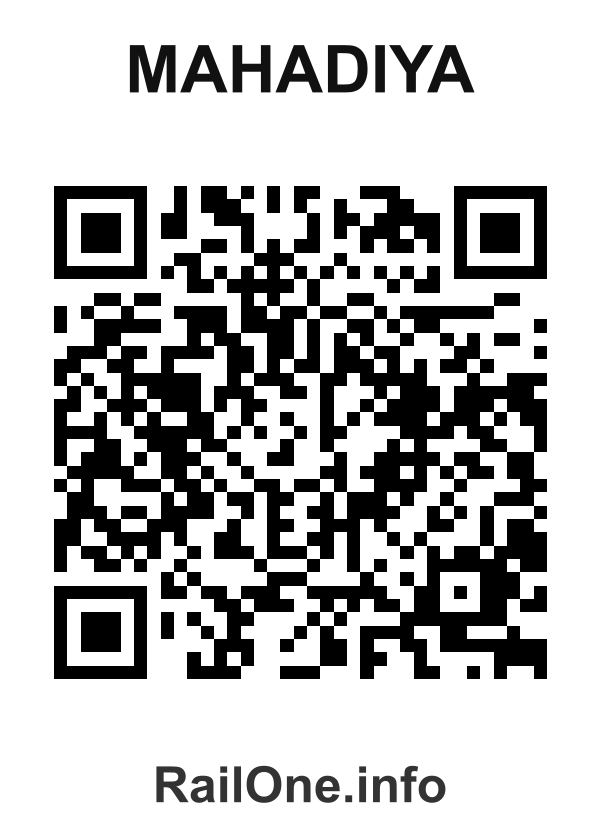 RailOne QR Code for Mahadiya station