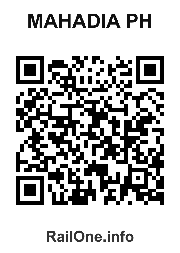 RailOne QR Code for Mahadia Ph station