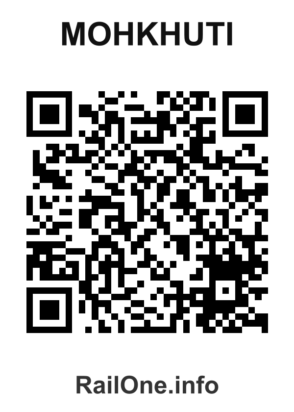 RailOne QR Code for Mohkhuti station